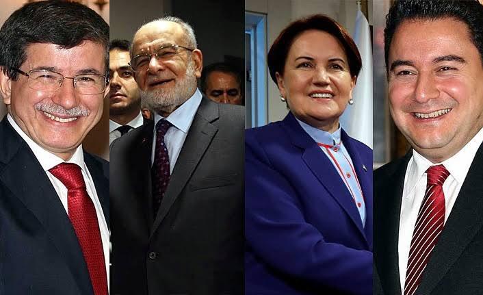 A. Davutoğlu, T. Karamollaoğlu, M. Akşener ve A. Babacan. Son aylarda gündemi muhalefet parti başkanları belirliyor.jpg