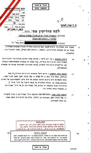 1973'te Suriye ile savaşa ilişkin İsrail raporu nüshası-Kaynak, Bavel Analyses Summery .jpg